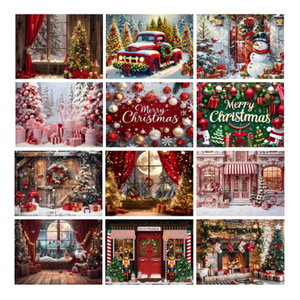 Joyeux Noël Père Noël Décoration Bannière Festive Polyester