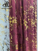 Rideau occultant doré à motif géométrique abstrait, 3 pièces, tons neutres, 100 % polyester, écologique, insonorisant