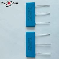 Resistencia Divisora de Voltaje TWJOHM HVD82U3813 220K/220K de Película Gruesa No Inductiva de Alto Voltaje 1W 1% para Uso en Instrumentación 38x13mm