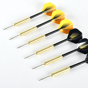 ขายส่ง ลูกดอกเหล็กคุณภาพสูง 6 ชิ้น พร้อมแกนเหล็กและขนนกแข็ง - Product Image 3