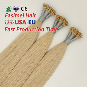 New Double Drawn Vietnamese Raw Virgin Micro Italy Keratin Nail U Flat I Tip Blonde Real Remy Human Hair <strong>Extensions</strong> <strong>Kit</strong> for Sale - Product Image 1