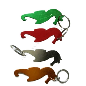 Al por mayor WDD496 Abrebotellas de aluminio con forma de caballito de mar, llavero para colgar en la cintura, mini regalo para hombre, forma de animal, portátil, de metal, para cerveza - Product Image 1