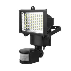 PIR 60 Ha Condotto La Luce Solare Esterna Impermeabile stree Illuminazione Per Applique Da Parete Da Giardino Rotativo Pole Sensore di Movimento - Product Image 1