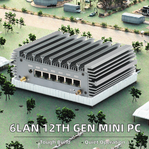 6LAN第12世代Intel N100 SSD 2.5GファイアウォールルーターファンレスインダストリアルミニPC <span class=keywords><strong>DDR3</strong></span> Linux <span class=keywords><strong>3</strong></span>年間保証仮想マシン - Product Image 2