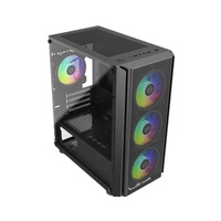 JNP kustom grosir Gamer kipas pendingin menara Matx Power Supply menara pertengahan sistem pendingin air Gaming komputer PC Case