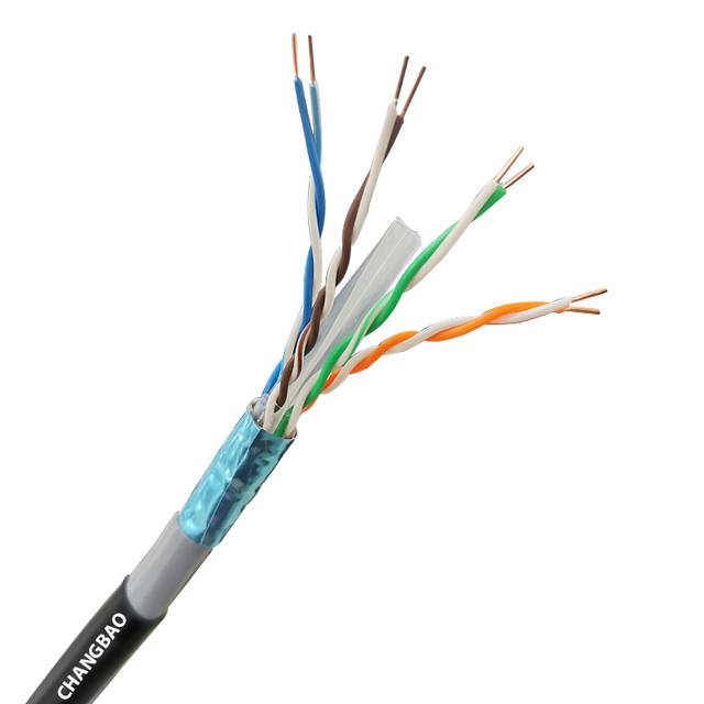 CHANGBAO 23AWG Cat6 Outdoor Cable - Double Jacket CMXT Communication Lan Cable Custom 23AWG CMXT Outdoor Lan Cable ODM OEM
