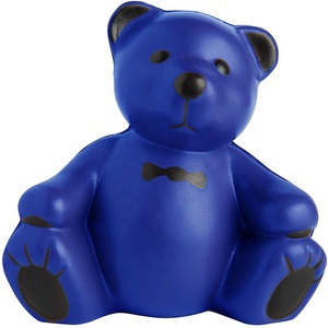 Teddy Bear Stress Reliever <b>Ball</b> PU Merchandising Promotional Gift Customizable with Logo Printing - Product Image 5