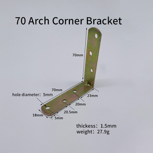 90 ° 135 ° vòm bằng đồng L đồ nội thất khung nối ốc vít khung tam giác góc phải hình ảnh khung gỗ khung - Product Image 5