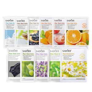 OEM SADOER fábrica belleza coreana cuidado de la piel cara Rojo granada hidratante iluminación máscara Facial hoja - Product Image 2