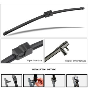 Compatible con los limpiaparabrisas delanteros (limpiaparabrisas sin marco) del Citroen C4 Grand Picasso 2006-2008 - Product Image 4
