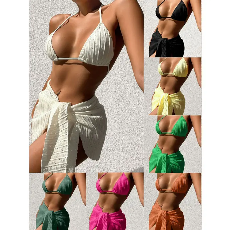 Pakaian renang pakaian pantai liburan musim panas cetakan khusus dua potong pakaian renang Bikini