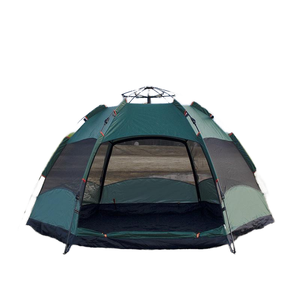 Tente instantanée Glamping pour 3-4 personnes 60 secondes Set étanche Pop Hexagon Sun Shelter Advanced Venting Design Double Outdoor - Product Image 4