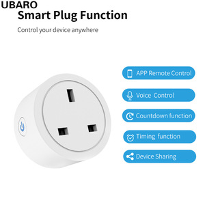 Điều khiển từ xa Anh cắm Outlet tuya cuộc sống thông minh App Wifi cắm ổ cắm tuya Ổ cắm thông minh Anh 16A AC100-240V Wifi + RF433 Ổ cắm thông minh - Product Image 2