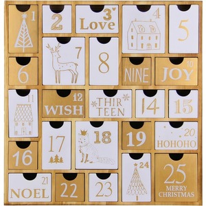 Christmas <b>calendar</b>, reusable wooden Christmas gift for children, customizable according to needs - Product Image 1