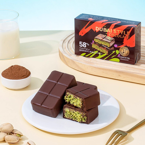 OEM/ODM Chocolate de Dubái con Relleno de Pistacho 70g 200g Barra de Chocolate Negro 120g Bombona de Chocolate con Trufas - Product Image 2