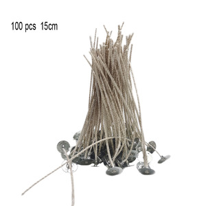 Nucleo di cera filo di cera di alta qualità 8-20cm 100 pz/pacco per la fabbricazione di candele e Ghee lampada stoppino - Product Image 5