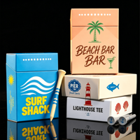 Boîtes à cigarettes personnalisées en plastique et tees de golf uniques, fabrication directe usine, conception gratuite, sublimation, vente en gros