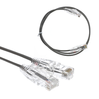 Kabel Patch Cat6 Slim 28AWG 30AWG Cat6a Ultra Tipis Kabel Patch Fleksibel Kabel Jaringan RJ45
