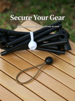 Attaches élastiques pour balles, cordes élastiques pour camping en extérieur, sangles de fixation pour tentes, cordons élastiques pour bagages de voyage et rangement