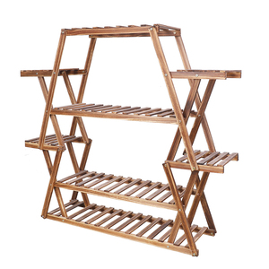 Support de plante en bois support de <span class=keywords><strong>jardinière</strong></span> de jardin à plusieurs niveaux <span class=keywords><strong>étagère</strong></span> de présentation de Pot de fleur intérieur <span class=keywords><strong>extérieur</strong></span> - Product Image 1