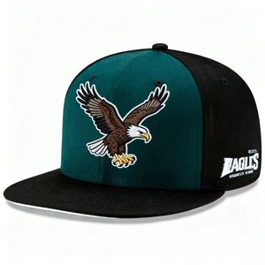 Wecondo Custom Cap Embroidery <strong>Eagles</strong> Football Team Silk Printing SnapBack <strong>Hat</strong> National City Football Team Sport Trucker <strong>Hats</strong> - Product Image 1