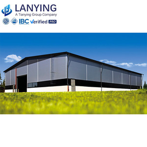 Sắt đỏ Kết Cấu Thép hội thảo nhà kho tổ chức sự kiện xây dựng nhà chứa máy bay mà không có Cột giữa - Product Image 4