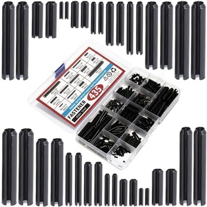 Slotted Spring Pins Assortment <b>Kit</b> 435 Pieces Manganese Steel Metric Tension <b>Roll</b> Pins For General Use - Product Image 4