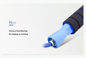 <span class=keywords><strong>Corde</strong></span> à <span class=keywords><strong>sauter</strong></span> bleue professionnelle <span class=keywords><strong>pour</strong></span> fitness, brûle-graisses, perte de poids, sport, adulte, poignée en plastique - Product Image 6