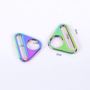Pcs Inch Metal Triangle Adjuster Buckle <b>Ring</b> With Bar Swivel <b>Clip</b> - Product Image 2