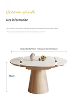 Table à manger rétro française en bois massif 6 places avec quatre chaises, combinaison haut de gamme, simple, pour appartement ou villa, pliable, écologique