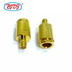 Braçadeira de parafuso fêmea de polaridade reversa RP-SMA, fornecimento de fábrica, conector coaxial RF para LMR300 5D-FB 5DFB RG6