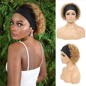 Promotion : Perruque courte à bandeau 100 % cheveux humains, bouclée style Pixie, F115, 6 pouces, cheveux brésiliens Remy, disponible en gros directement de l'usine - Product Image 4
