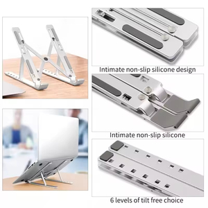 Soporte Plegable y Ajustable para Portátil, de Aleación de Aluminio, para Computadora Portátil, Tablet y Notebook - Product Image 6