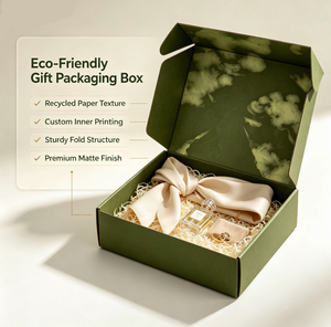 Caja de Cartón Corrugado de Lujo, Personalizada con Impresión Interior Completa, Logotipo Personalizado, Superficie Mate Texturizada, Empaque Premium para Regalos - Product Image 4