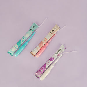 Tampones de limpieza Vaginal, absorción Regular, aplicador de algodón orgánico, venta al por mayor - Product Image 6