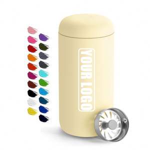 Vaso Térmico de Café de 400 ml con Logotipo Personalizado, Interior de Cerámica y Protección Antisalpicaduras, Taza de Viaje de Acero Inoxidable con Aislamiento al Vacío - Product Image 1