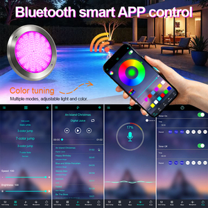 Lampes LED pour <span class=keywords><strong>piscine</strong></span>, résistantes à l'eau salée IP68, remplissage en résine, étanches IP68, RGB WiFi, extérieur, 10 mm, super fines - Product Image 4
