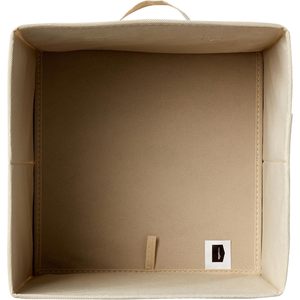Basics Collapsible Fabric Storage <b>Cubes</b> 10.5 x 10.5 x 10.5 Inches With Handles For Wardrobe Clothing Organization Beige - Product Image 3