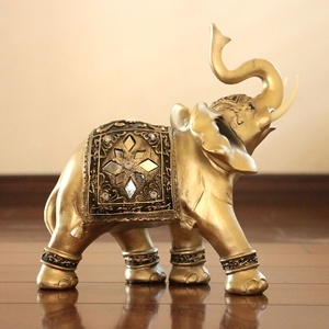 Creativo vendita calda resina elefante statua ufficio ornamenti da tavola artigianato articoli da regalo ingresso soggiorno sculture decorazioni per la casa - Product Image 5