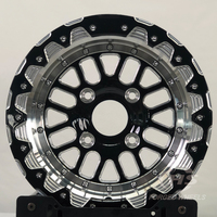 Jantes forgées 15 17 18 pouces 4*100 4*108 Beadlock Deep Dish personnalisées pour Drag Racing Honda Civic Nissan GTR Toyota Supra Subaru