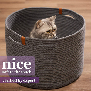 KUYUE Giỏ Dây Cotton Giỏ Đựng Sách Đồ Chơi Và Đồ Giặt Giỏ Đựng Đồ - Product Image 4