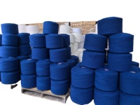 Fil de coton régénéré mélangé à du polyester recyclé et fil à tricoter brut pour la fabrication de serpillères