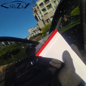 Màu xanh đỏ cao su lưỡi gạt nước bên với tay cầm dài cửa sổ Tint công cụ chân scraper cho ppf vinyl bọc cài đặt giống cây chổi <span class=keywords><strong>B92</strong></span> - Product Image 5