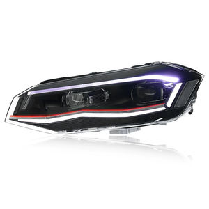 Luces de Coche para Polo, Lente de Proyector de Faro, 2018 Vento <span class=keywords><strong>Virtus</strong></span>, Señal Dinámica, Lámpara de Cabeza LED, Faros Delanteros, Accesorio Automotriz - Product Image 3