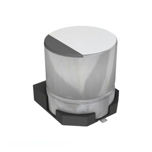 ตัวเก็บประจุแบบติดผิว (Surface Mount) ยี่ห้อ Manufacturer Channel รุ่น CAP ALUM 47UF 20% 6.3V SMD 47 uF AVS476M06C12T-F - Product Image 1
