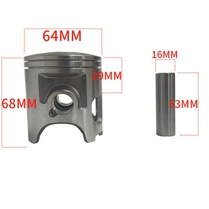 Pièces de moteur de moto, piston YFZ350 de 64 mm, adapté au kit de segments de piston Blaster 350, accessoires de scooter - Product Image 3