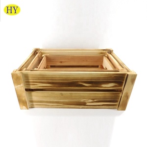 En <span class=keywords><strong>bois</strong></span> de pin inachevé lourd burinage plateau en <span class=keywords><strong>bois</strong></span> de couleur en gros - Product Image 3