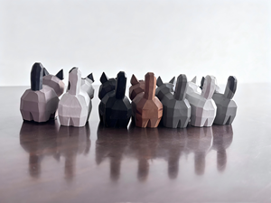 Statuette di Gatti in Legno, Scultura di Gattini Incisa, Arte in Legno Fatta a Mano, Decorazione Ecologica per Casa e Ufficio - Product Image 4