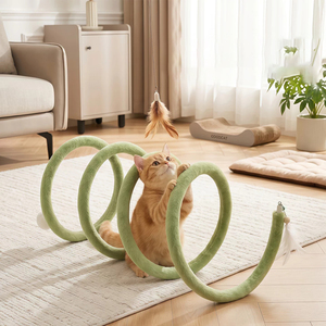 Túnel Plegable para Gatos, Tubo de Ejercicio de Felpa para Gatos, Túnel de Juego Plegable para Mascotas para Hogares con Múltiples Gatos - Product Image 4