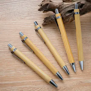 Factory Price Wholesale ECO Bamboo Ballpoint Pen Custom Bamboo Touch Pen Bamboo Pen With Logo Printing